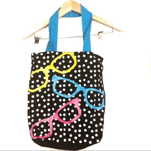Sunglasses And Polka Dots Summer Tote Bag - Picture 1 of 3